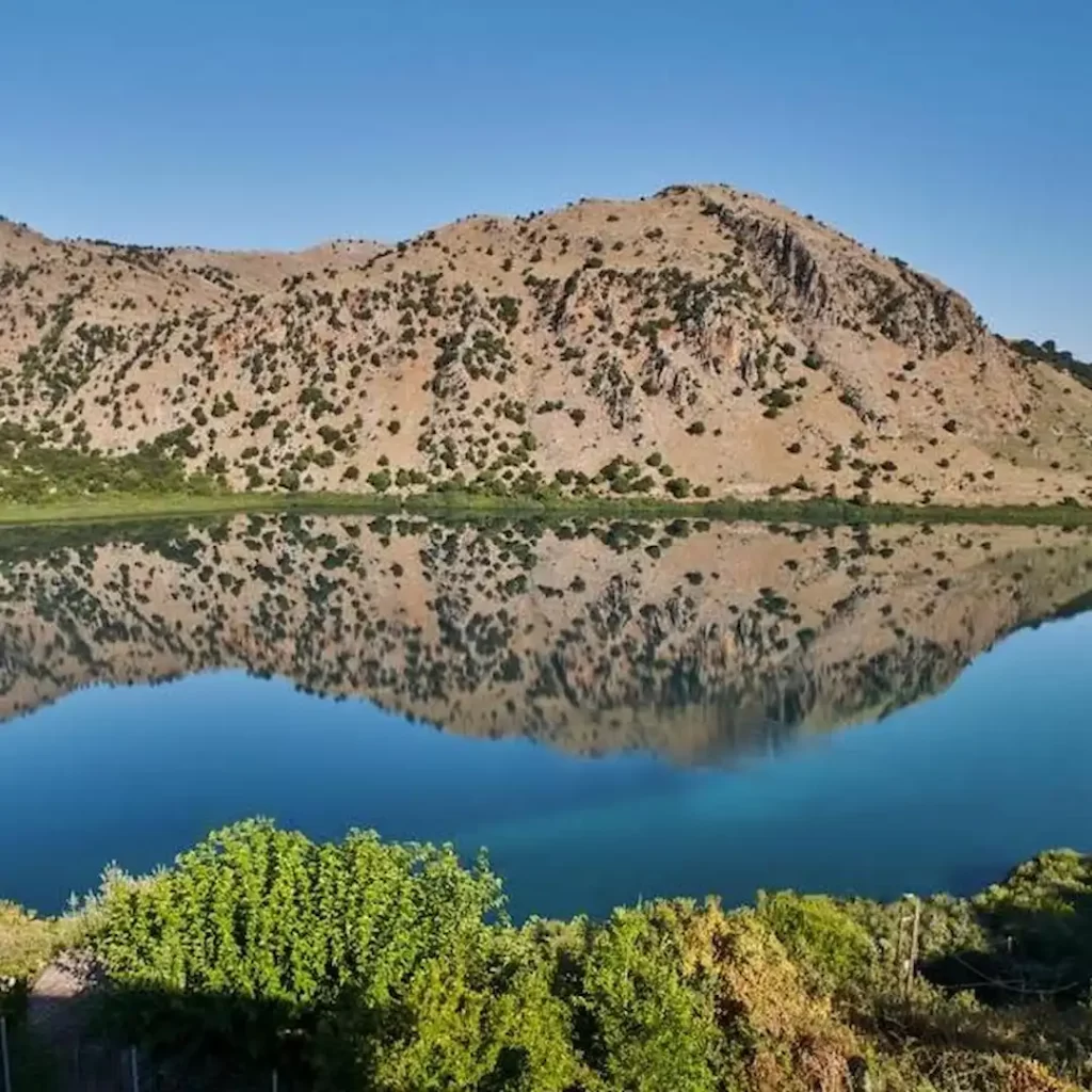 peaceful Lake Kournas retreat